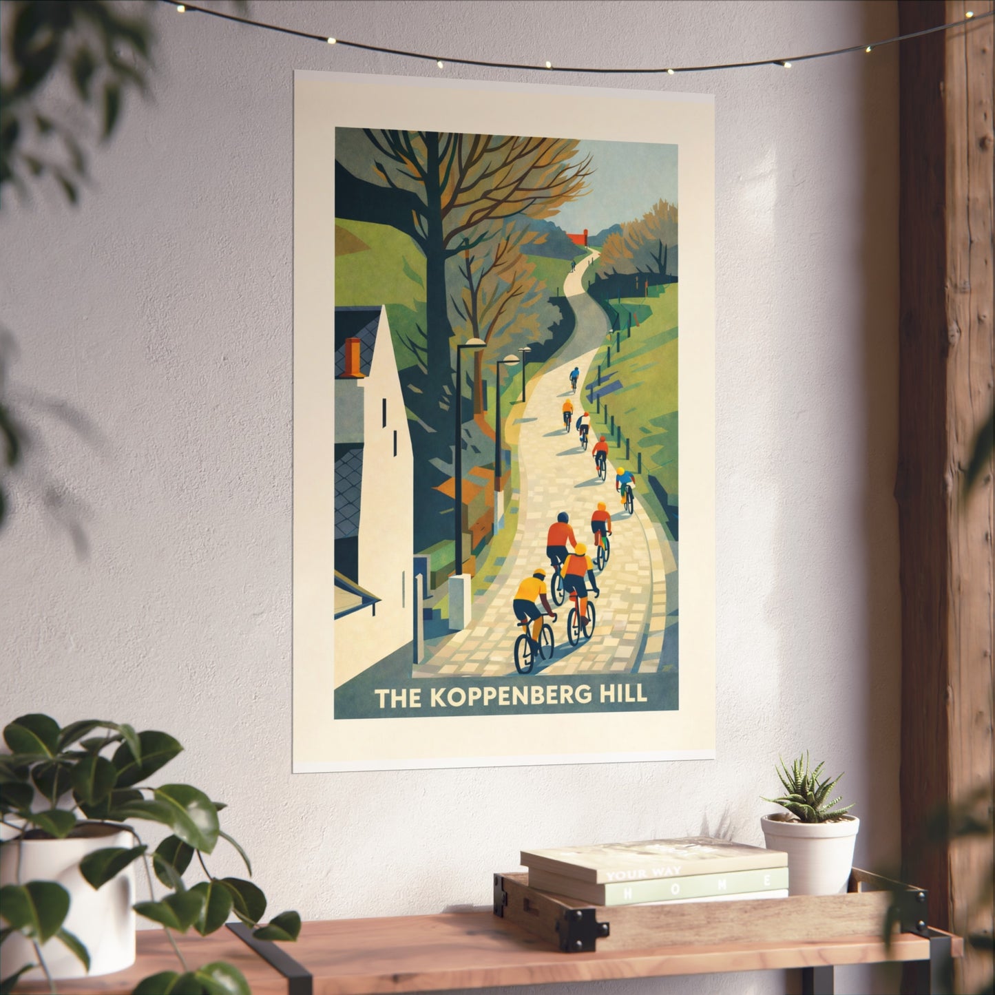 The Koppenberg Hill Unframed Cycling Print