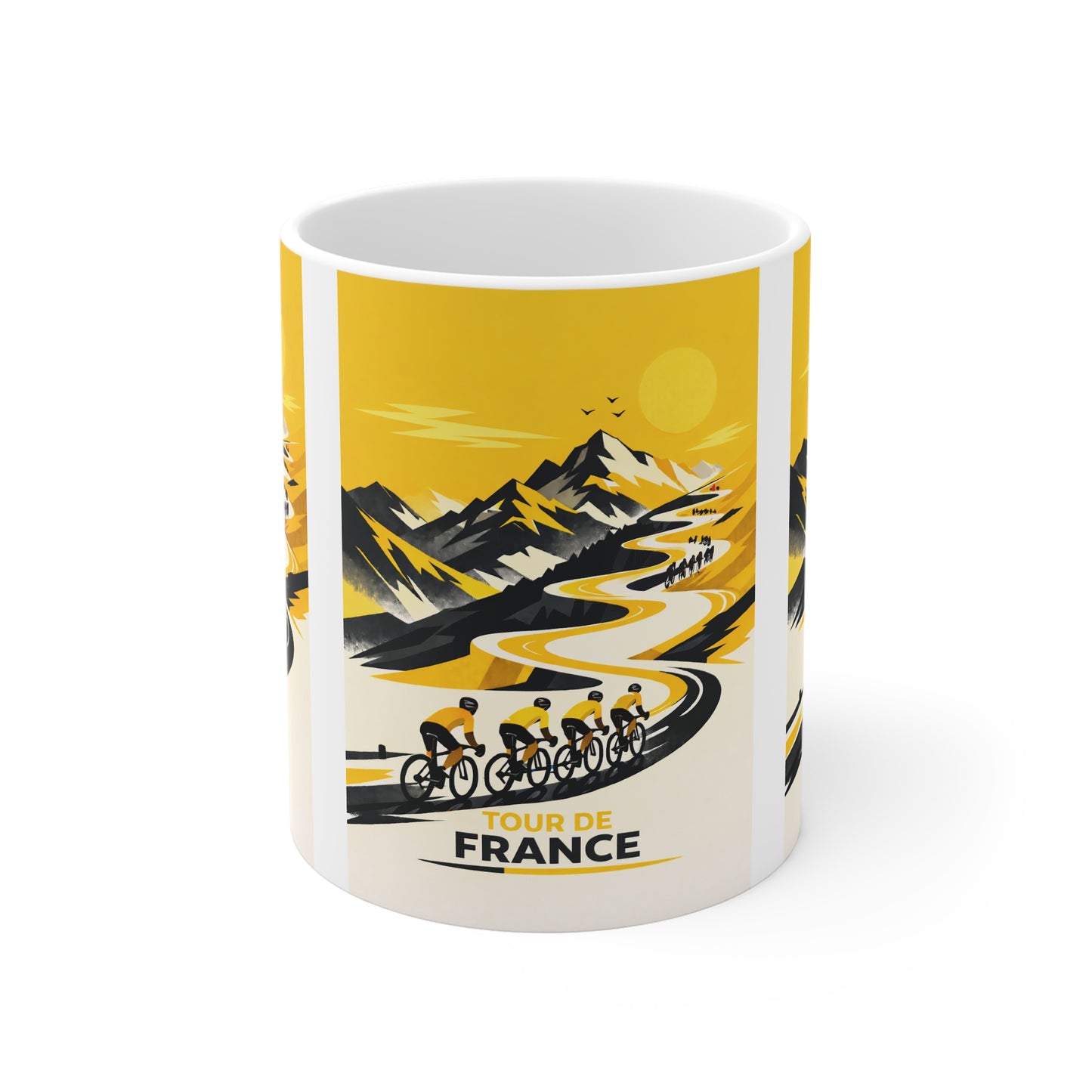 Tour De France Cycling Mug in Tour De France Colours
