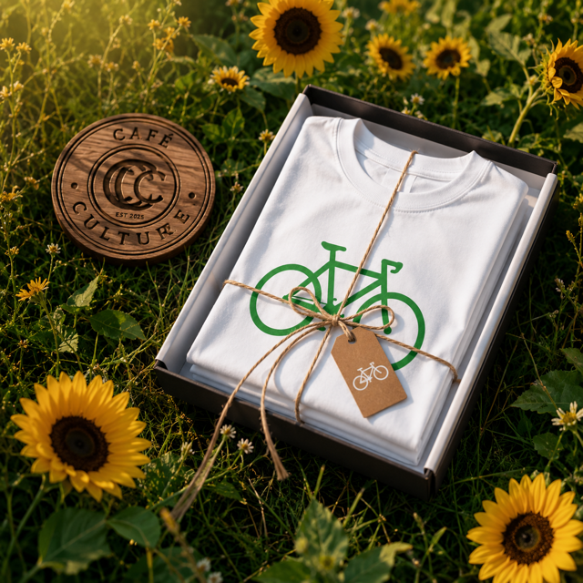 Tour De France Green Bike Graphic Tee