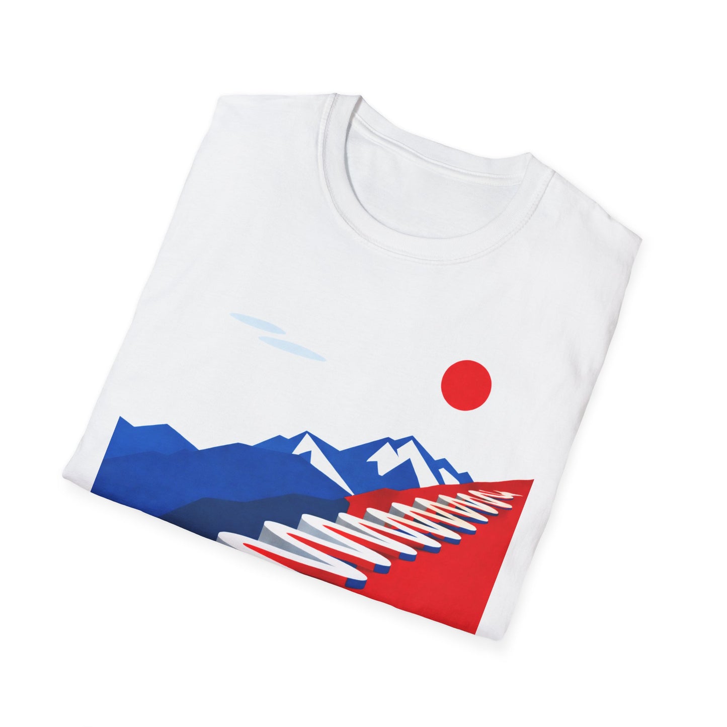 Alpe d'Huez Cycling T-Shirt in French Flag Colours