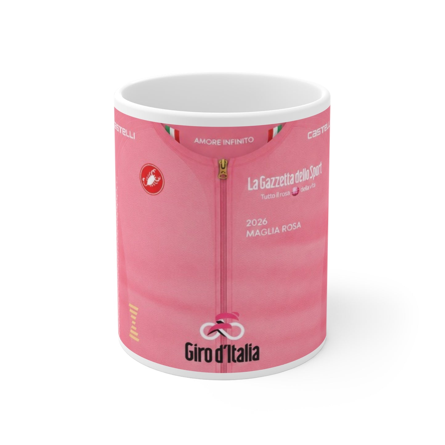 Giro D'Italia 2026 Maglia Rosa Inspired Jersey Mug