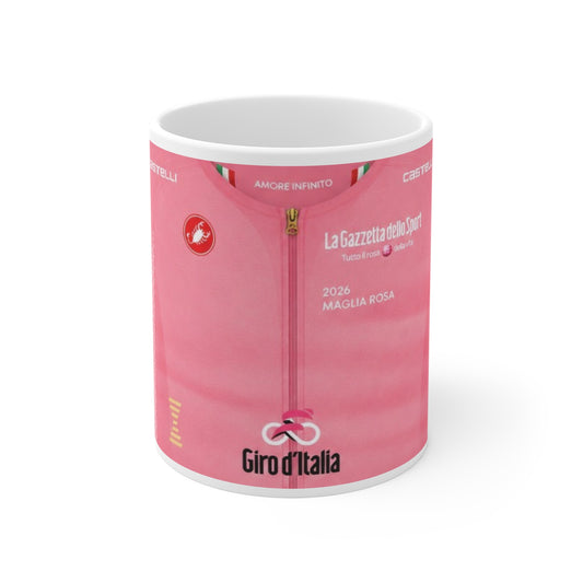 Giro D'Italia 2026 Maglia Rosa Inspired Jersey Mug