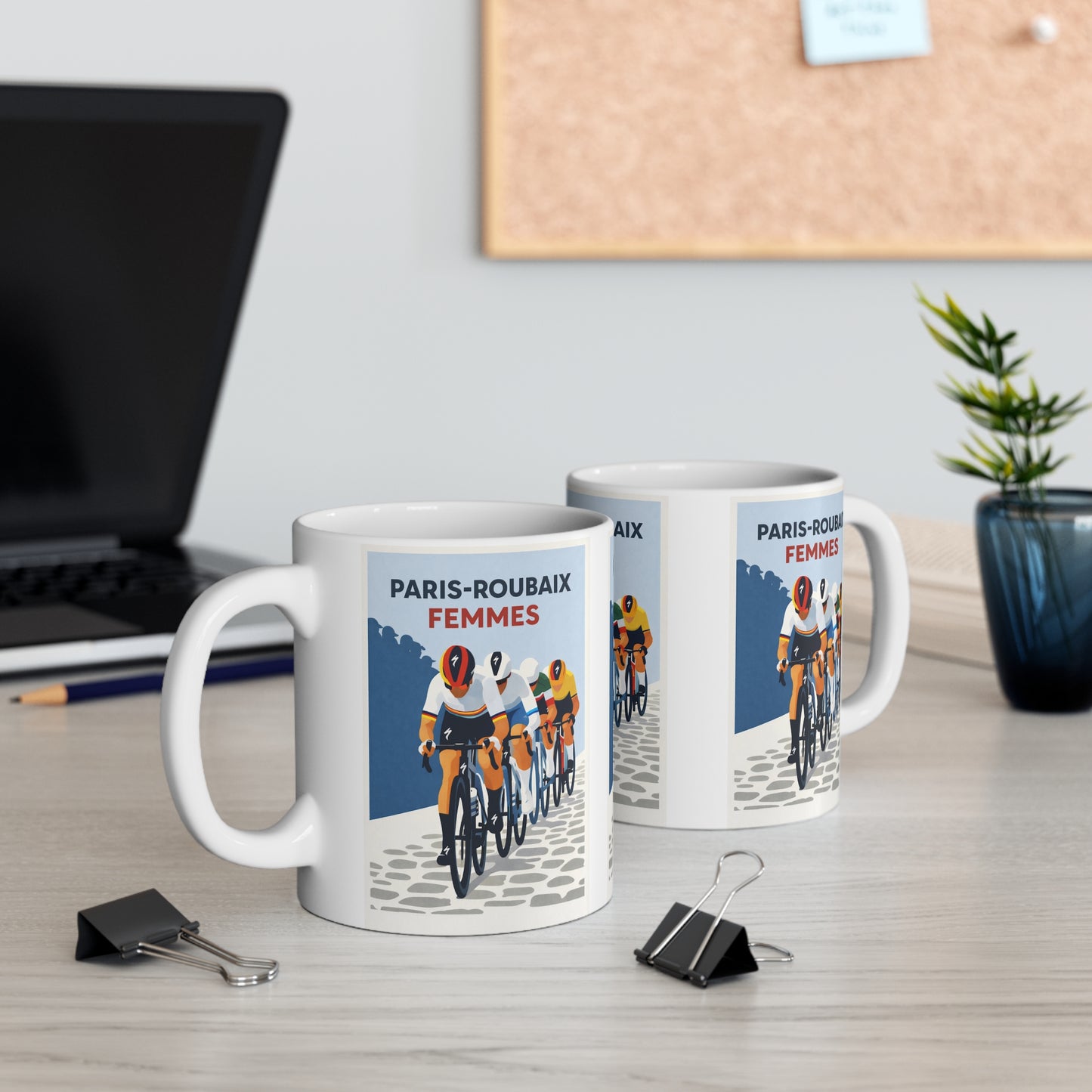Paris Roubaix Femmes Cycling Mug