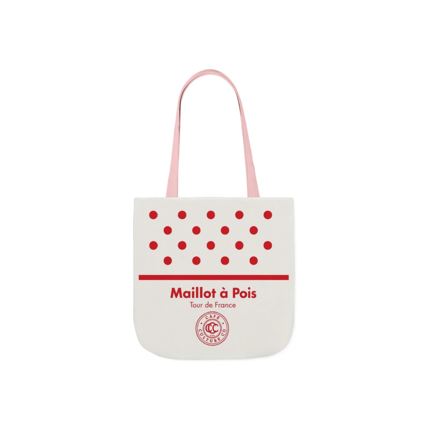 Polka Dot 'Maillot à Pois' Canvas Tote Bag – Tour de France Red Dot Grocery & Market Tote