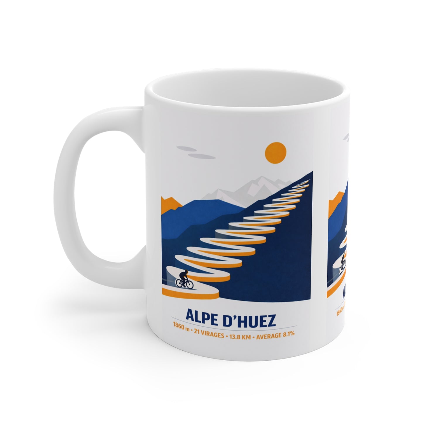 Alp D'Huez Iconic Cyling Climb Mug