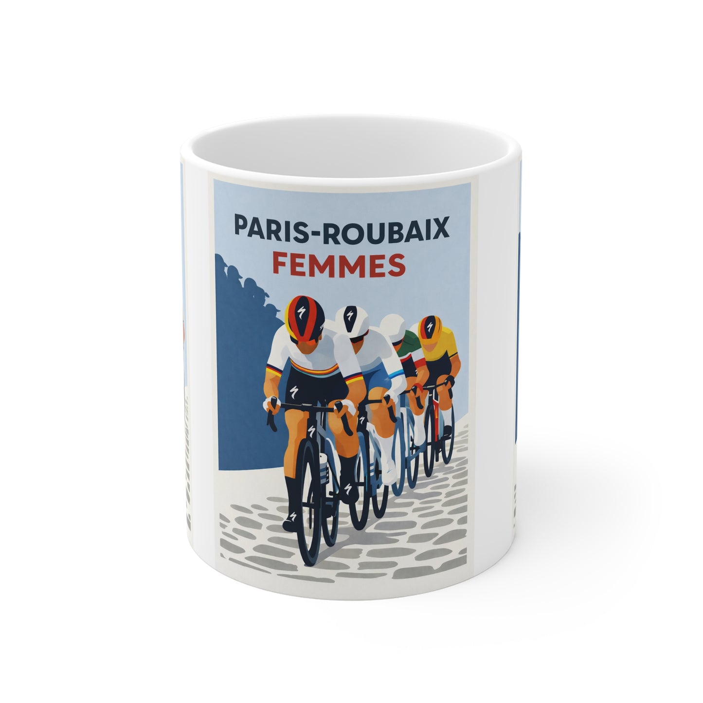 Paris Roubaix Femmes Cycling Mug