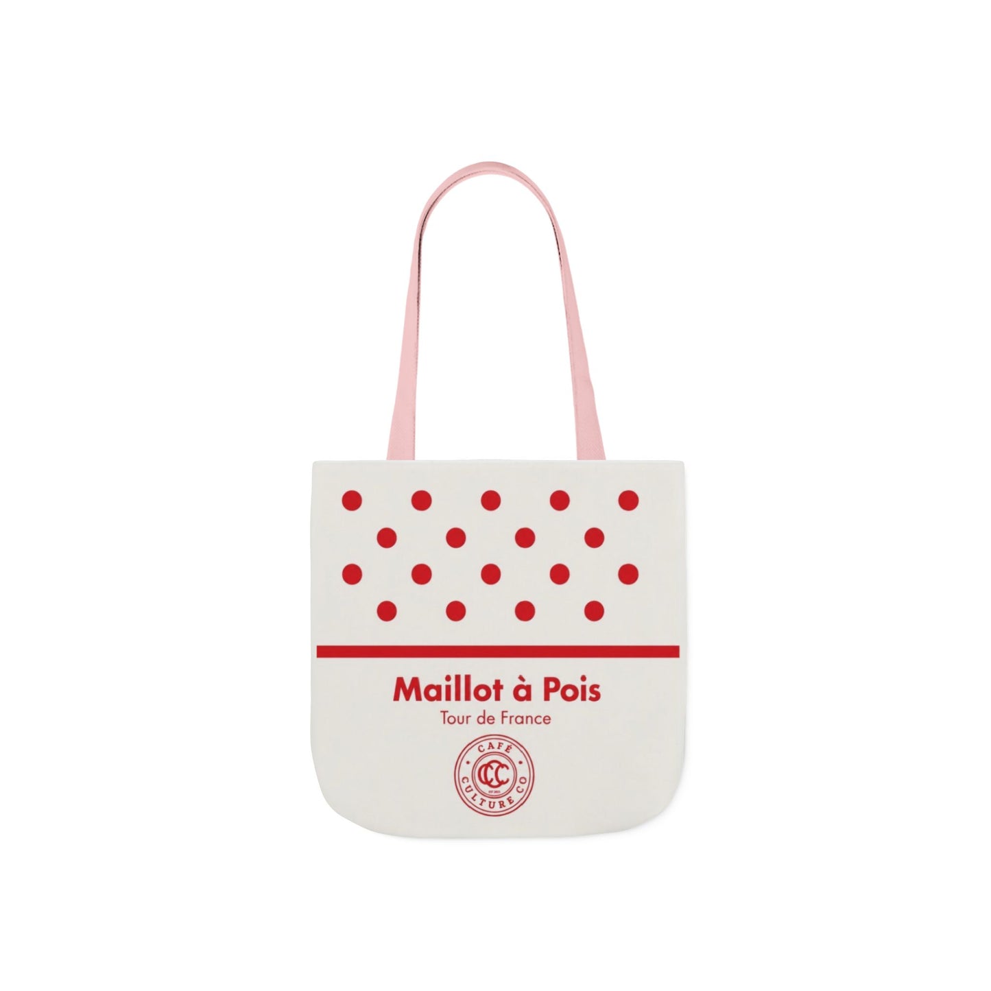 Polka Dot 'Maillot à Pois' Canvas Tote Bag – Tour de France Red Dot Grocery & Market Tote