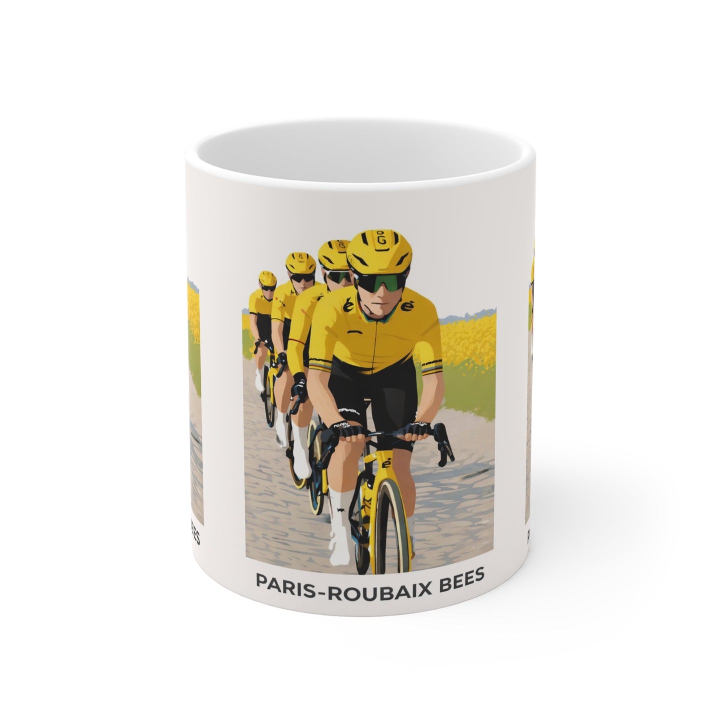 Paris Roubaix Bees Cycling Mug