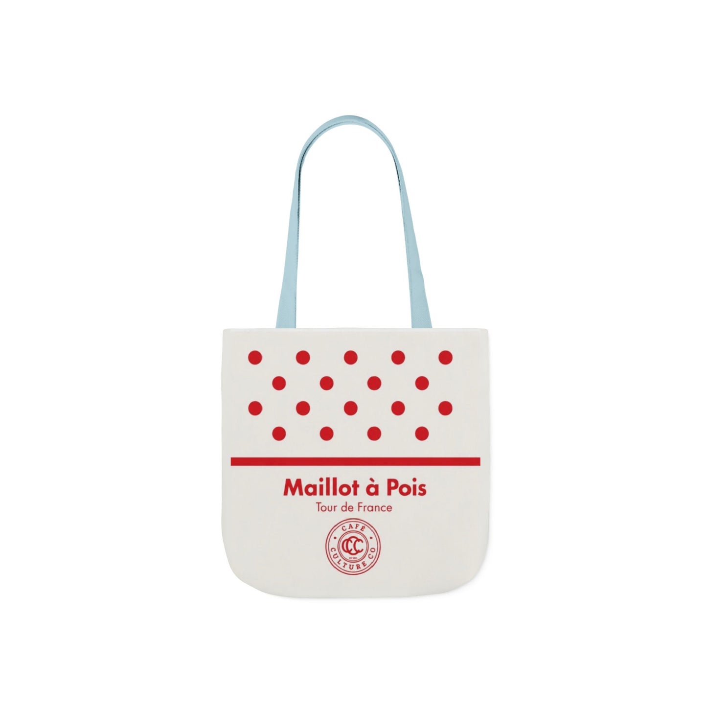 Polka Dot 'Maillot à Pois' Canvas Tote Bag – Tour de France Red Dot Grocery & Market Tote