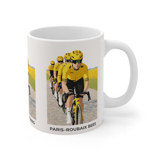 Paris Roubaix Bees Cycling Mug