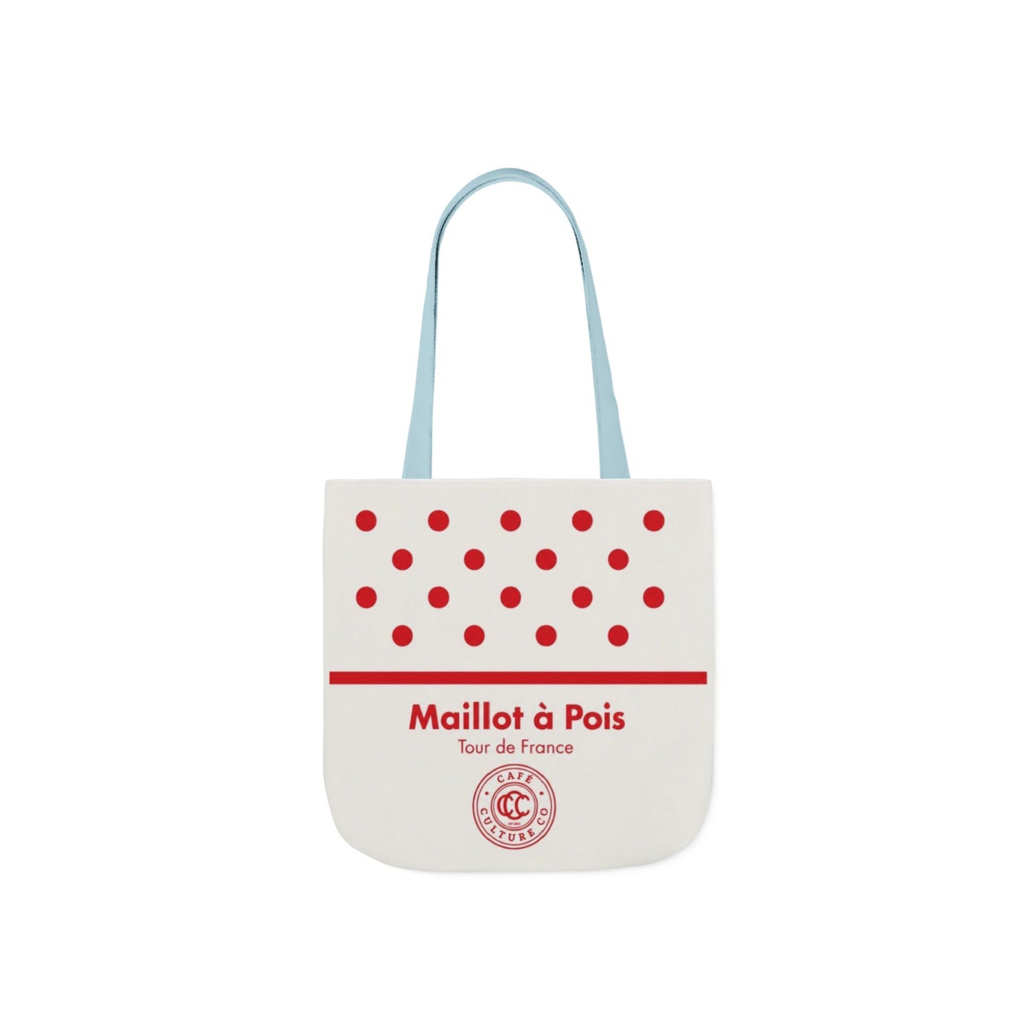 Polka Dot 'Maillot à Pois' Canvas Tote Bag – Tour de France Red Dot Grocery & Market Tote