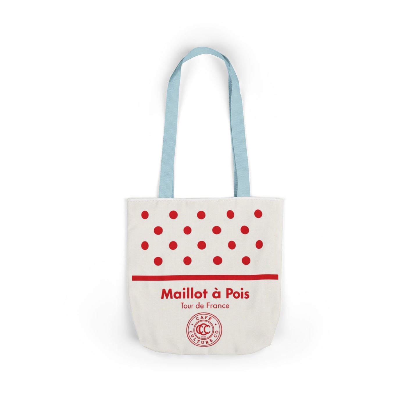 Polka Dot 'Maillot à Pois' Canvas Tote Bag – Tour de France Red Dot Grocery & Market Tote