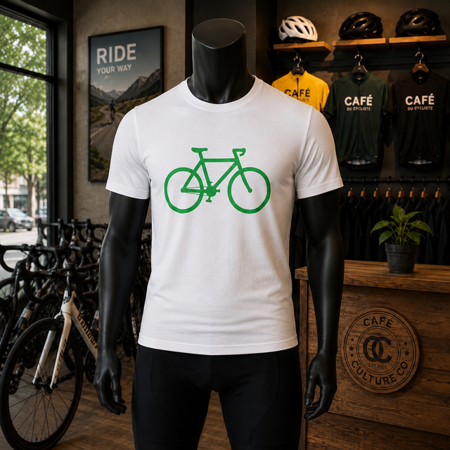 Tour De France Green Bike Graphic Tee