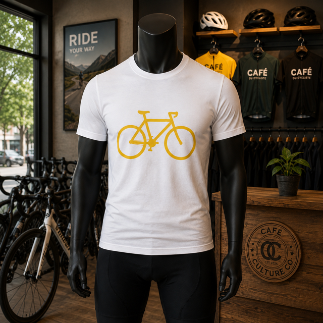 Tour De France Yellow Bike Graphic Tee
