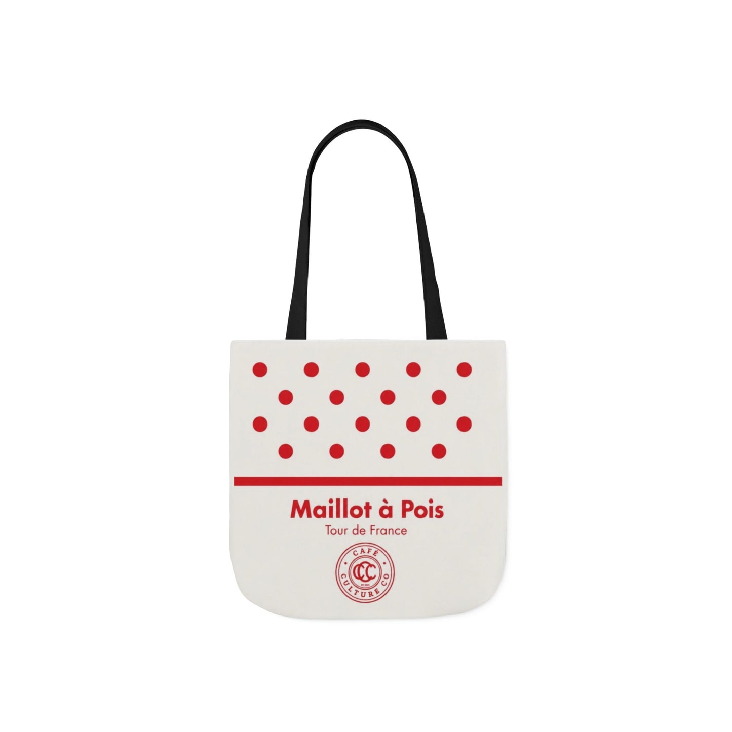 Polka Dot 'Maillot à Pois' Canvas Tote Bag – Tour de France Red Dot Grocery & Market Tote