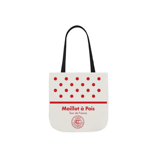Polka Dot 'Maillot à Pois' Canvas Tote Bag – Tour de France Red Dot Grocery & Market Tote