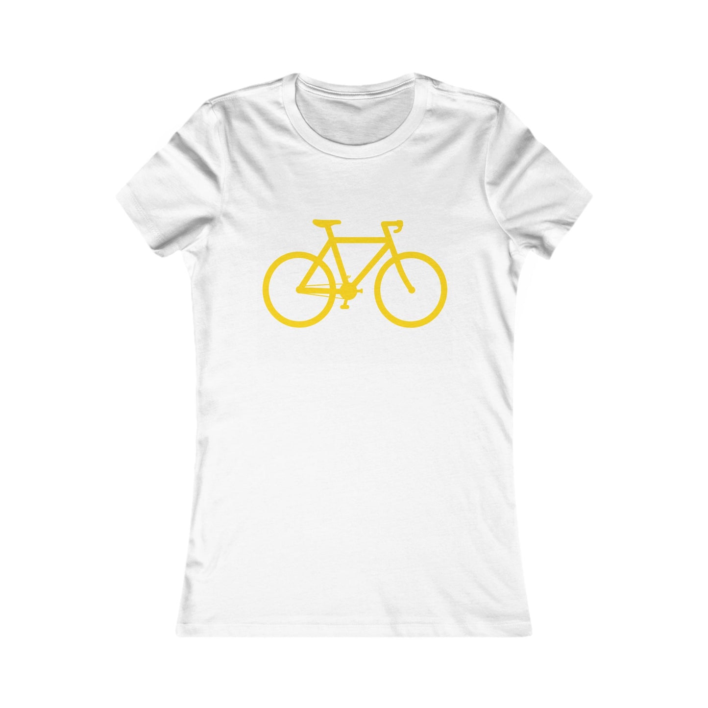 Cycling Graphic Tee - Yellow