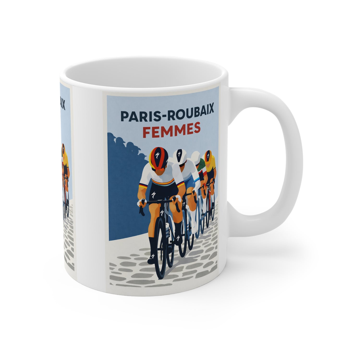 Paris Roubaix Femmes Cycling Mug