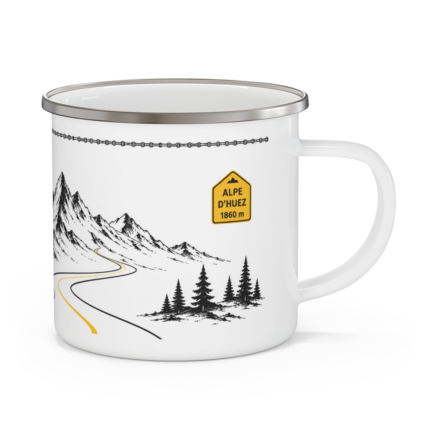 Tour de France Enamel Adventure Mug = Ride. Refuel. Repeat.