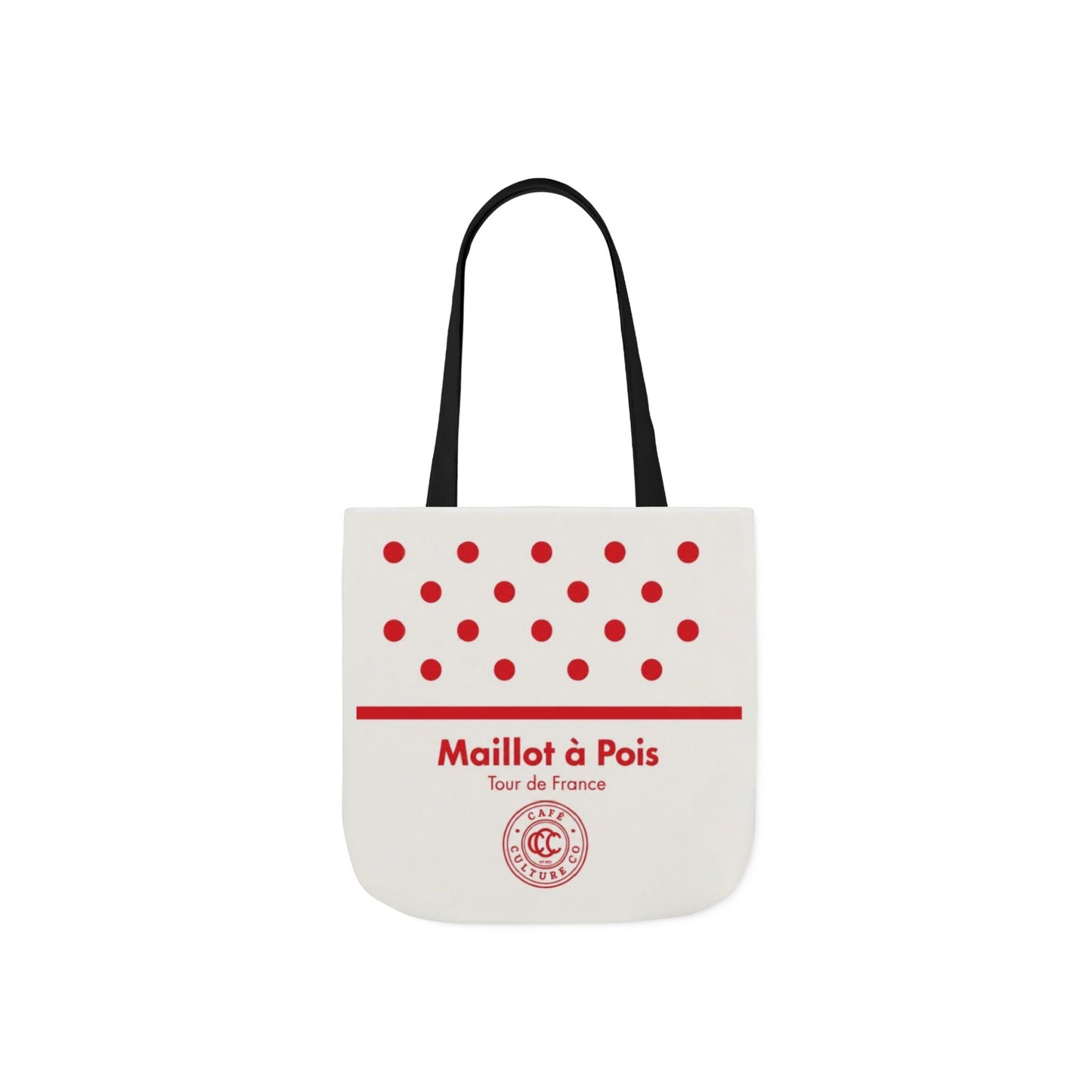 Polka Dot 'Maillot à Pois' Canvas Tote Bag – Tour de France Red Dot Grocery & Market Tote