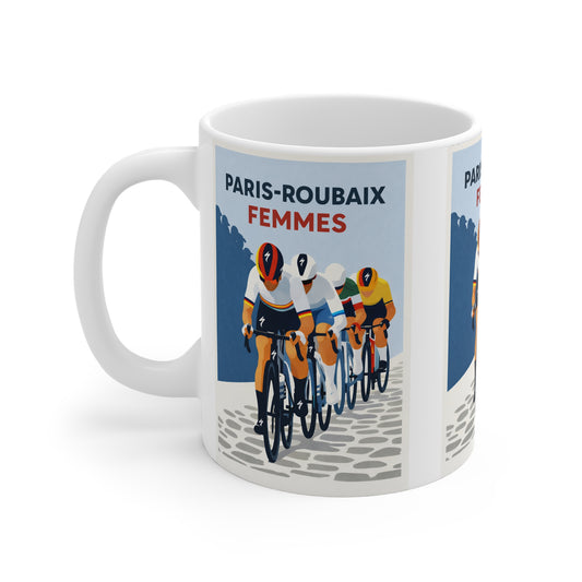 Paris Roubaix Femmes Cycling Mug