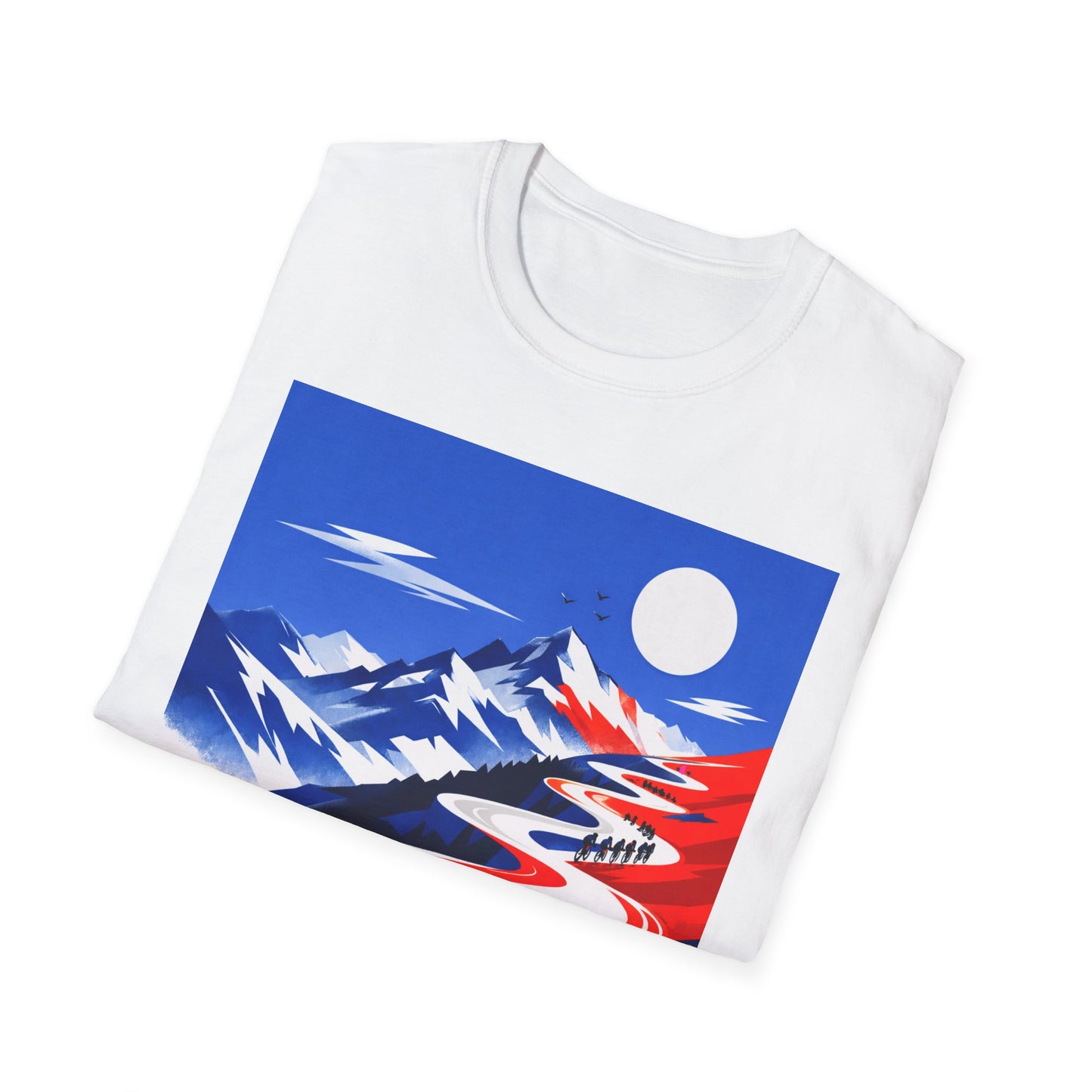 Tour De France Cycling T-Shirt — French Flag Colour Way