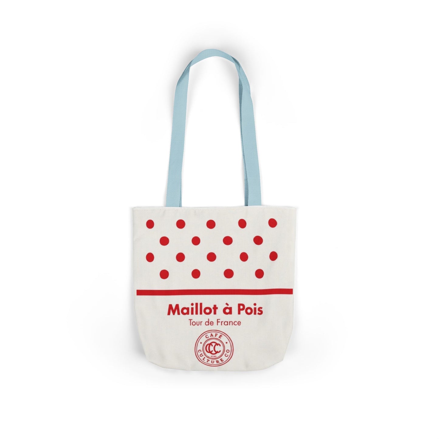 Polka Dot 'Maillot à Pois' Canvas Tote Bag – Tour de France Red Dot Grocery & Market Tote