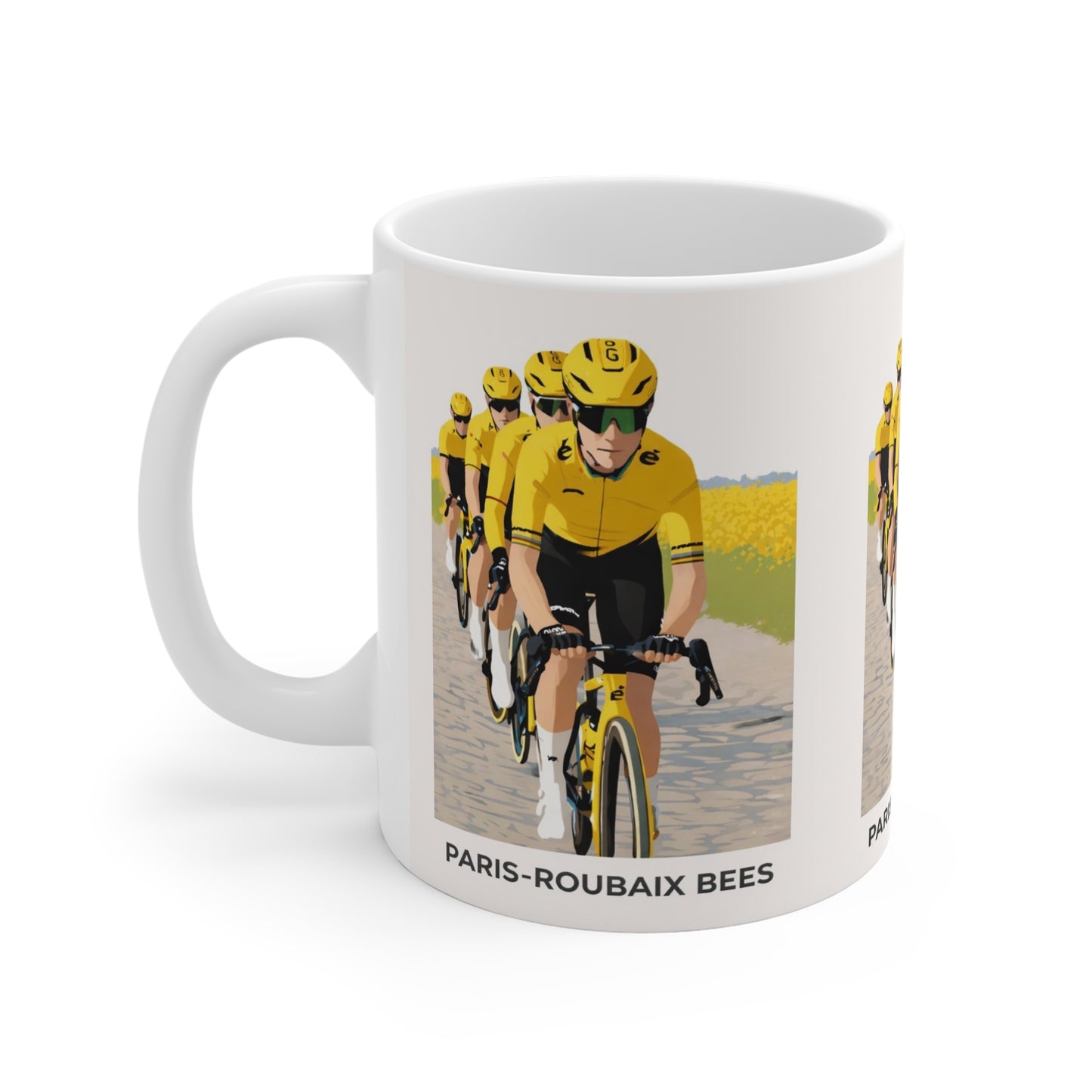 Paris Roubaix Bees Cycling Mug