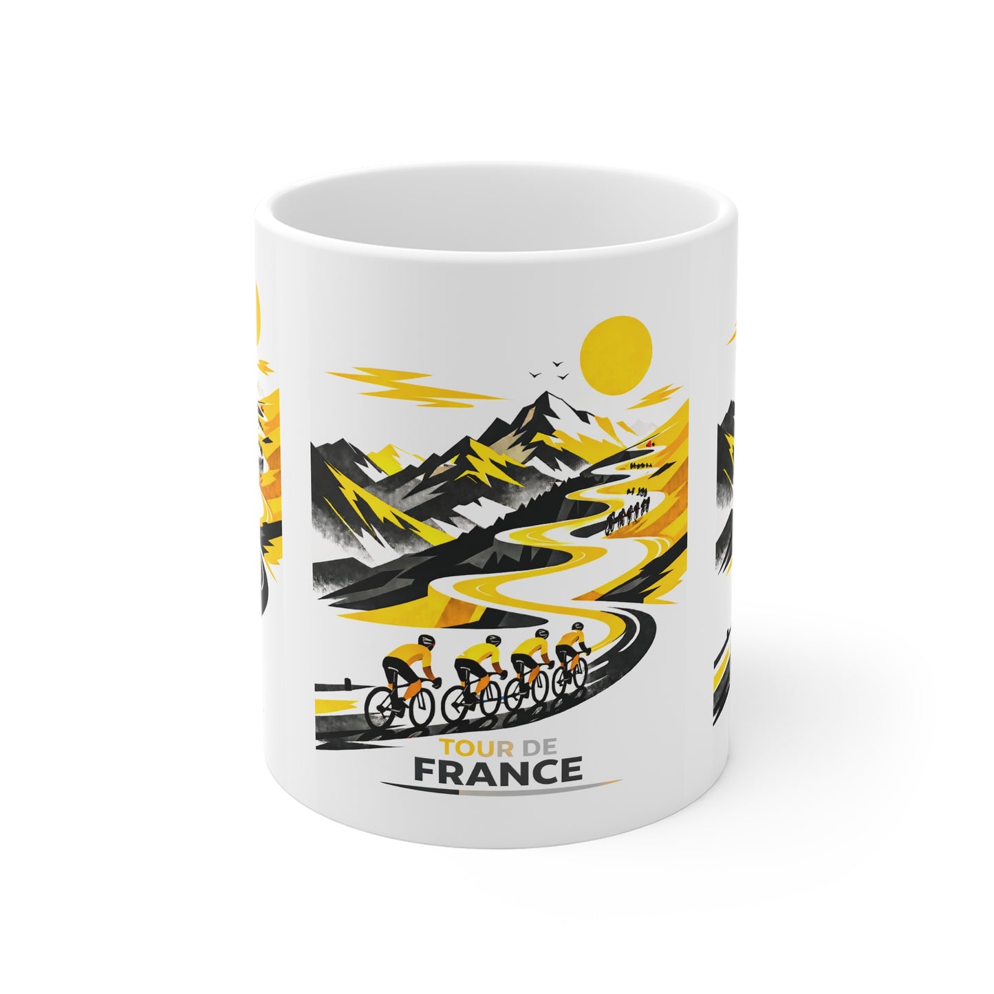 Tour De France Cycling Mug in Tour De France Colours