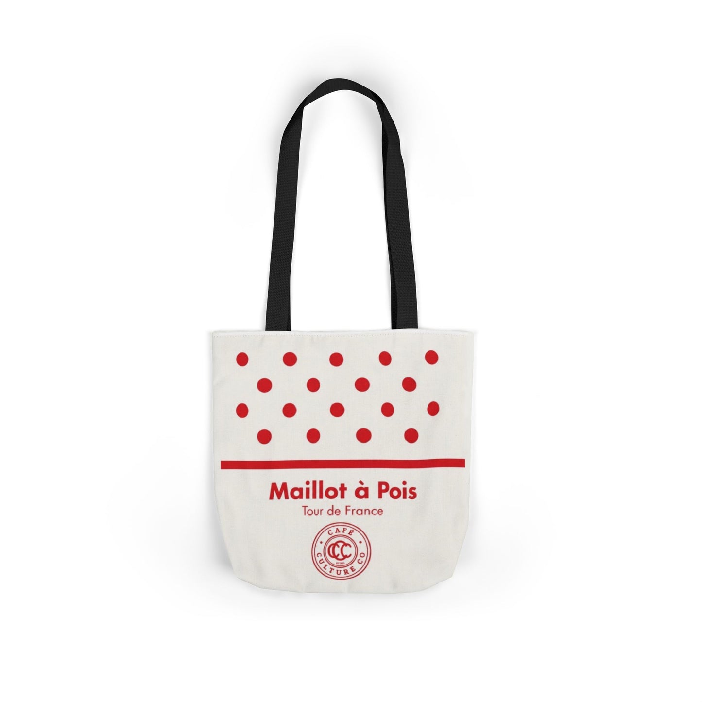 Polka Dot 'Maillot à Pois' Canvas Tote Bag – Tour de France Red Dot Grocery & Market Tote