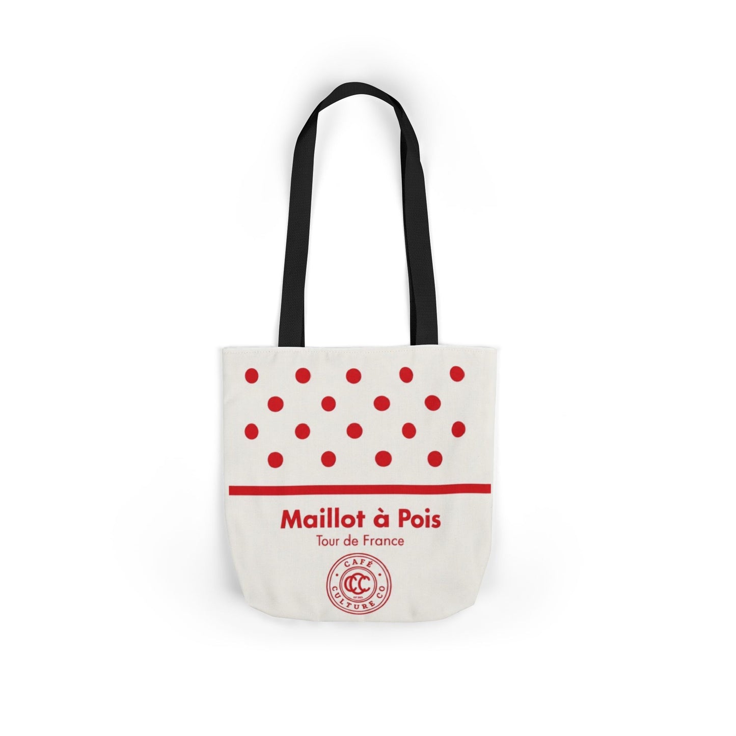 Polka Dot 'Maillot à Pois' Canvas Tote Bag – Tour de France Red Dot Grocery & Market Tote